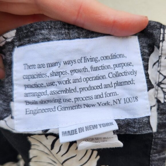 Engineered Garments NYC Aloha Pineapple Print Button Down Shirt - Picture 6 of 7